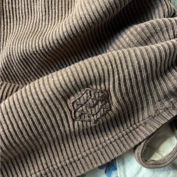 Zine Clothing Chocolate Ribbed Side-Tie Tank - Picture 5 of 7